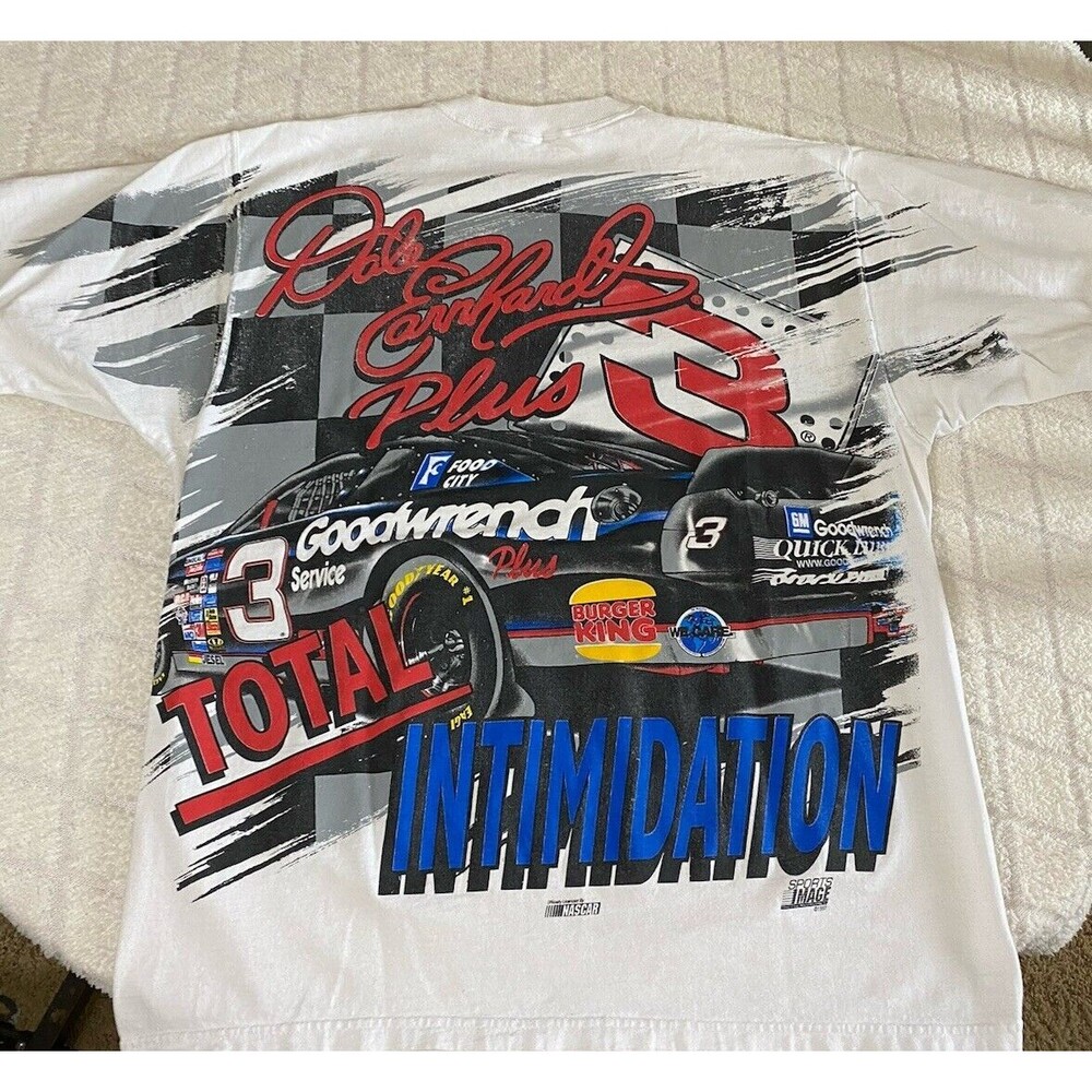 Vintage Dale Earnhardt #3 Sports Image 1997 AOP 2 Sided  Men’s T Shirt Size L - Picture 2 of 16